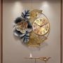 Đồng hồ khung vòng hoa lá vàng